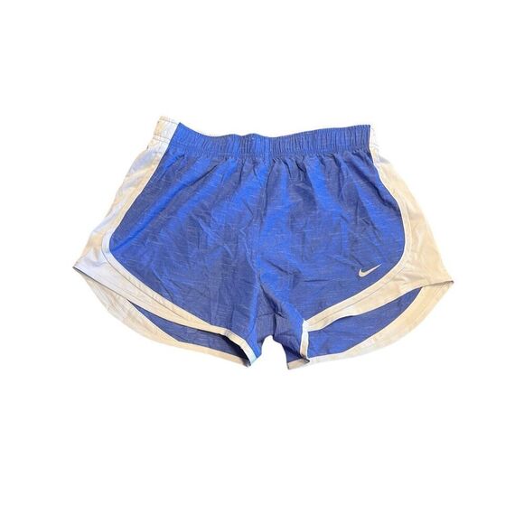 Nike woman’s medium tempo dri-fit brief lined running shorts blue New - Picture 1 of 3